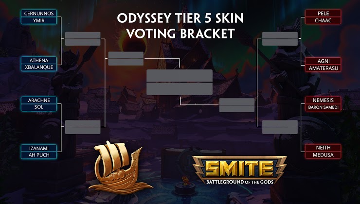 Smite: Odyssey 2020 T5 Skin Vote